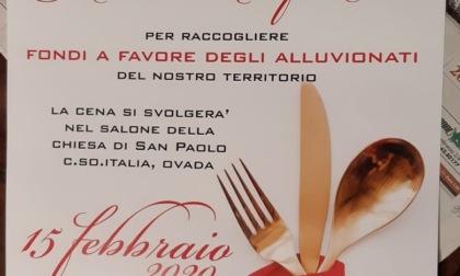 Alluvionati dell'Ovadese: organizzata cena benefica