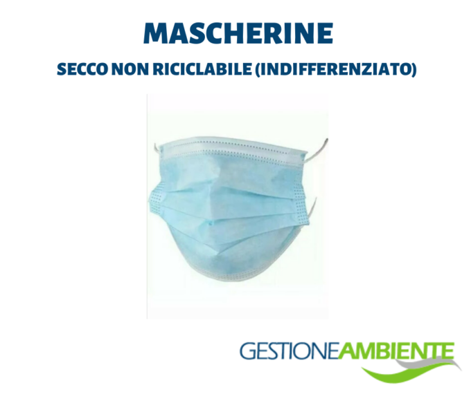 Istruzioni per buttare mascherine, guanti e fazzoletti