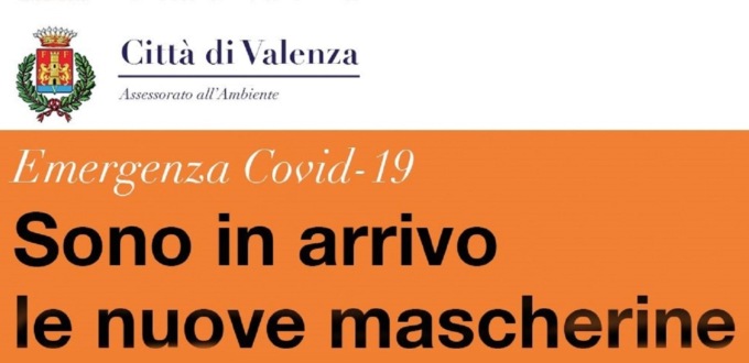 Valenza, cominciata la distribuzione delle mascherine