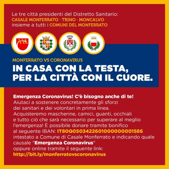 130.000€ per Casale M.To, ma si può ancora donare