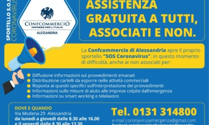 Confcommercio, informazioni gratuite con lo sportello “SOS Coronavirus”