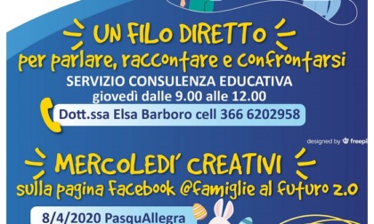 Centro Famiglie 2.0: attività a distanza gratuite per genitori e famiglie con bambini da 0 a 6 anni
