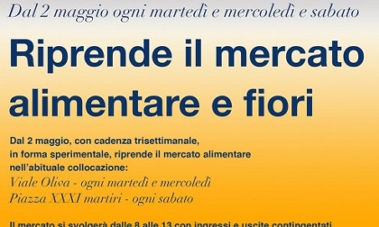 Mercato di Valenza, la riapertura sabato 2 maggio