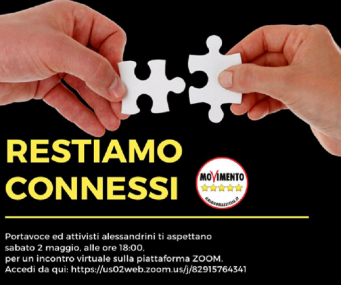 M5S: aperitivo virtuale con portavoce ed attivisti