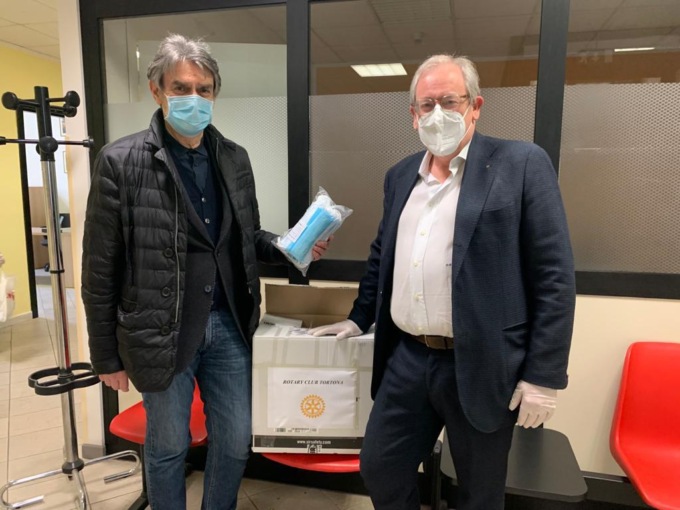 Tortona, il Rotary Club dona mascherine per il CISA
