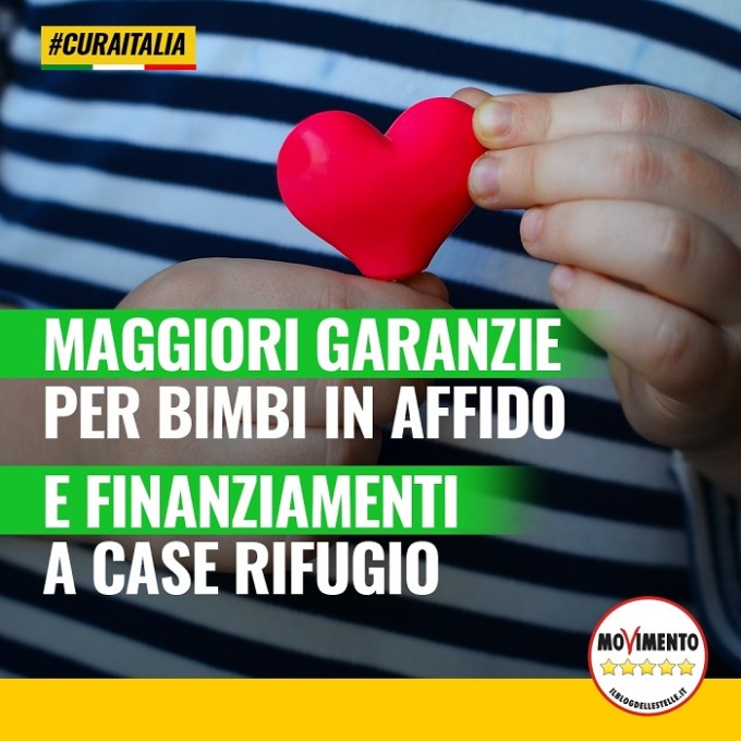 Cura Italia, M5S: maggiori garanzie per bimbi in affido