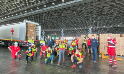 Liguria: arrivati 2 milioni di mascherine alla Fiera di Genova