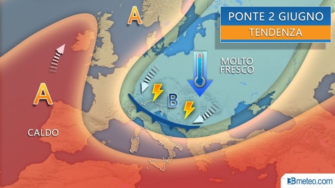 3Bmeteo.com: “Verso un ponte del 2 giugno variabile tra sole e rischio temporali”