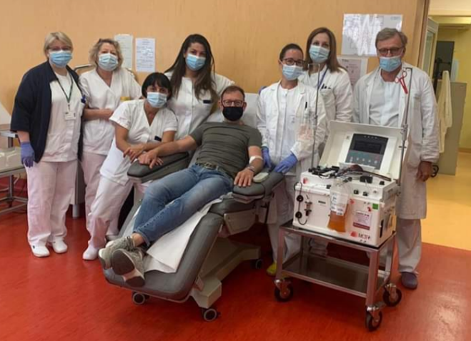 Alessandria: prima donazione di plasma iperimmune per pazienti Covid