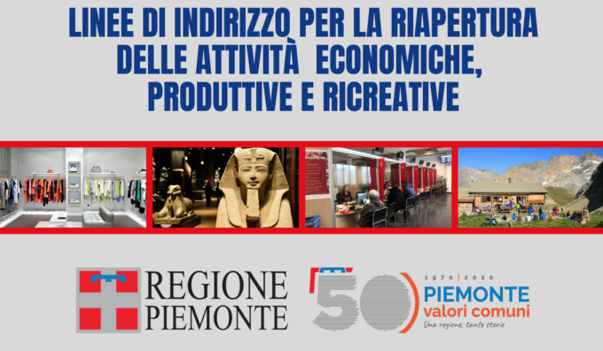 Piemonte: firmato il decreto regionale, linee guida per la ripartenza