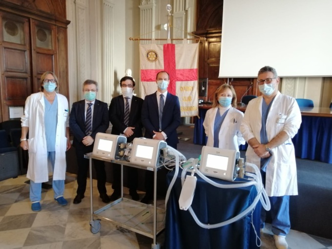 Rianimazione: 3 nuovi ventilatori grazie a Rotary Alessandria