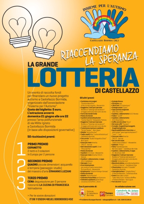 Castellazzo, raccolta fondi per un nuovo progetto autismo