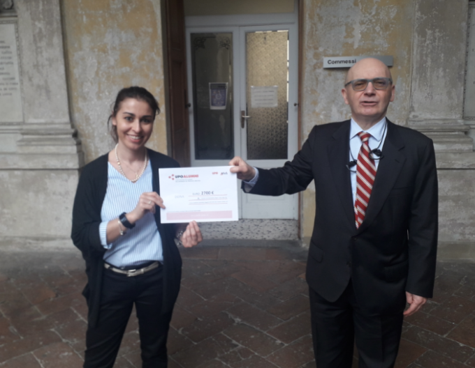 UPOalumni dona 2.700 euro agli ospedali di Alessandria, Novara e Vercelli