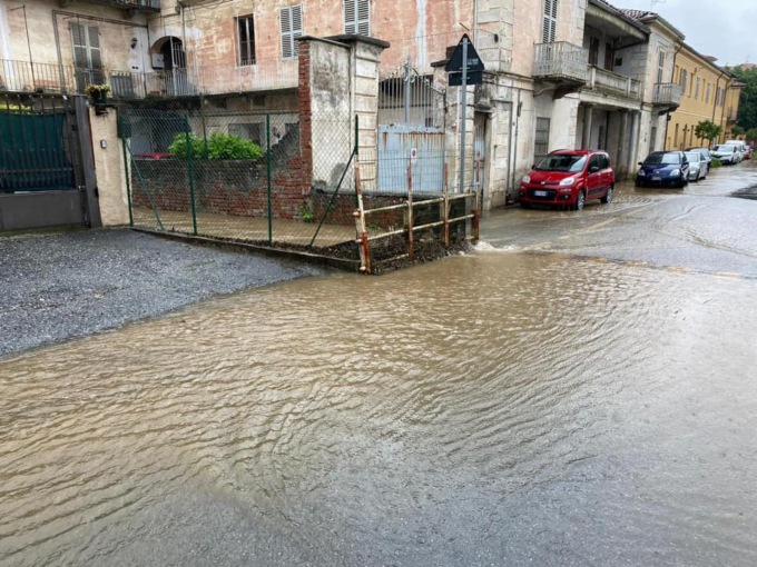 Maltempo a Saluzzo, disagi a causa delle forti precipitazioni