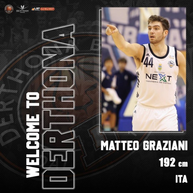Derthona Basket: arriva la guardia Matteo Graziani