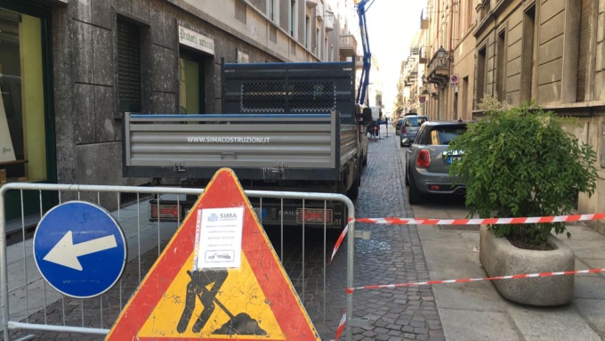 Alessandria: via Trotti chiusa per chi arriva da Corso Crimea