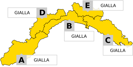 Liguria: allerta gialla per giovedì 4 giugno
