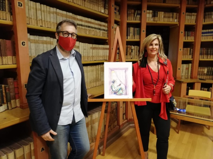 “Lei alla finestra”: l’opera dell’illustratore novese Andrea Musso