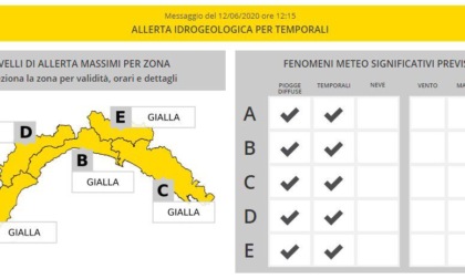 Genova: Protezione Civile dichiara allerta meteo gialla, per temporali