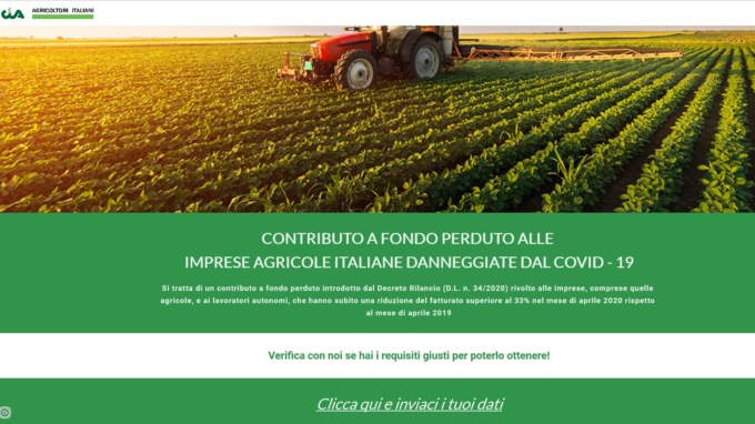 Via alle domande per contributi a fondo perduto ad aziende agricole