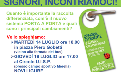 Novi Ligure: punti informativi sulla raccolta rifiuti porta a porta