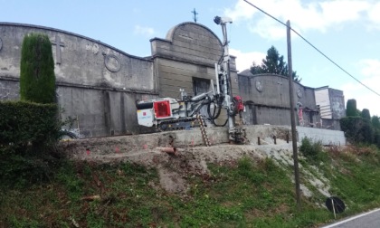 Mombello M.To: iniziati lavori su strada di accesso al cimitero di Pozzengo