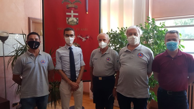 Asti, il presidente della Provincia Lanfranco incontra nuovo direttivo di volontariato di Protezione Civile