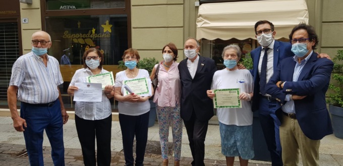 Alessandria: consegnate le benemerenze alle commercianti Luisa, Lina e Albertina