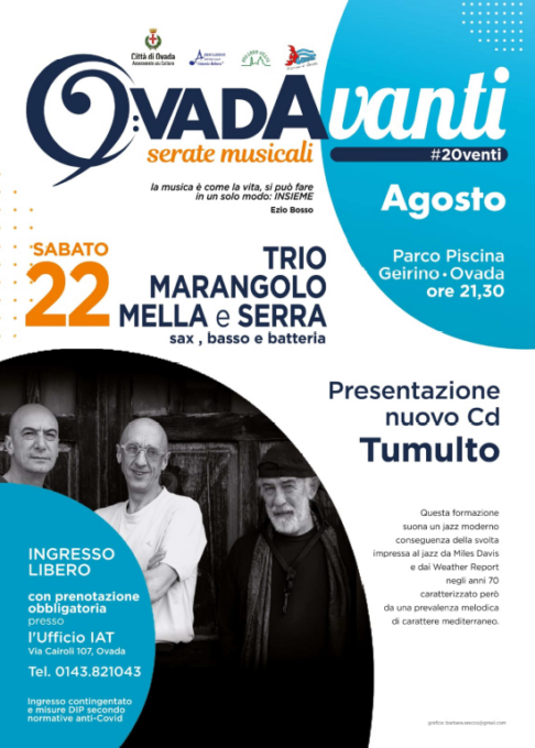 OvadAvanti: il trio Marangolo-Mella-Serra presenta il nuovo disco