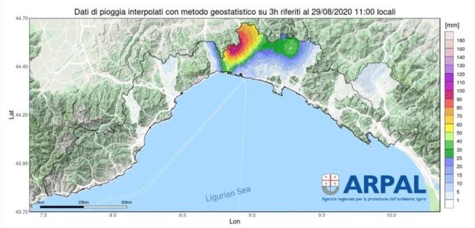 Maltempo Liguria: prorogata allerta arancione fino alle 11 di domenica 30