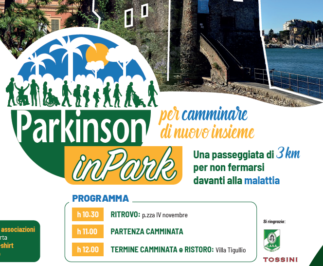 Rapallo: una camminata contro il Parkinson