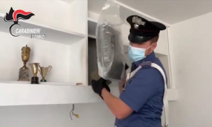 Torino, fissa una libreria e inizia a sudare, Carabinieri trovano 10 kg di droga nascosti