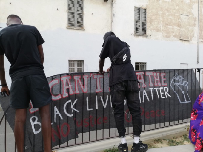 Black Lives Matter Alessandria in piazza per chiedere giustizia per Willy