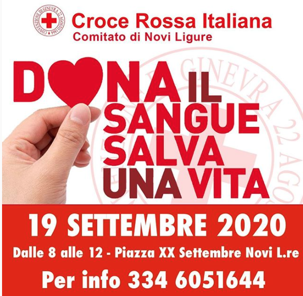 Novi Ligure: nuova raccolta pubblica di sangue, sabato dalle 8 alle 12