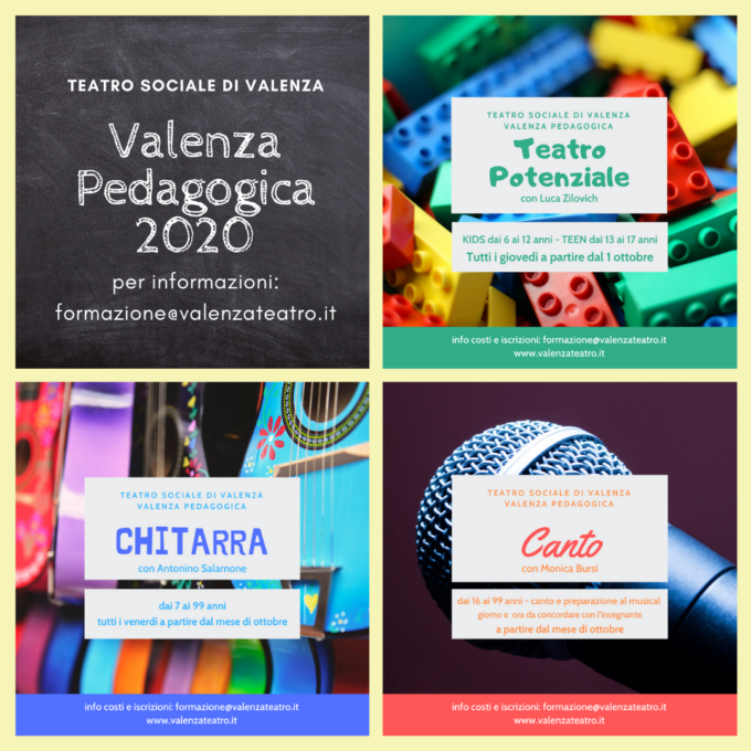 Teatro Sociale di Valenza: al via corsi e laboratori per tutte le età