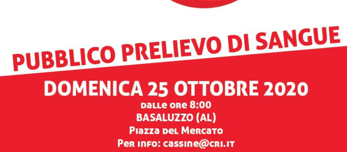Basaluzzo: domenica la nuova raccolta di sangue in piazza