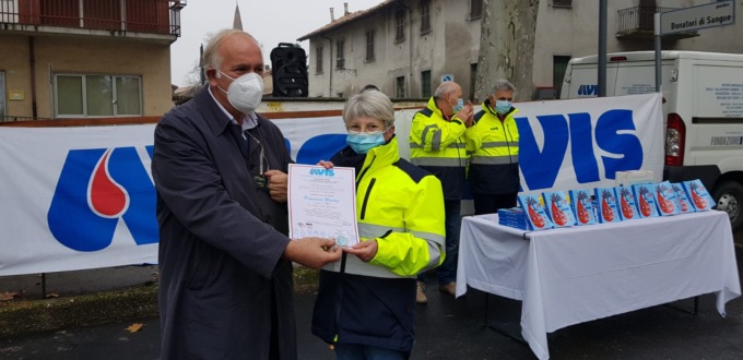 Sale, la cerimonia del 50°anniversario della sezione comunale Avis