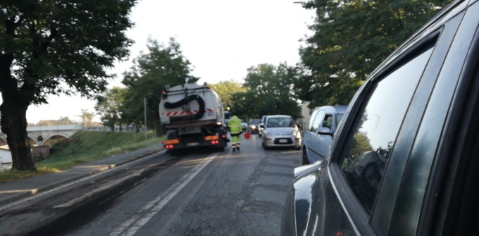 Alessandria: rallentamenti sul cavalcavia di Viale Brigate Ravenna