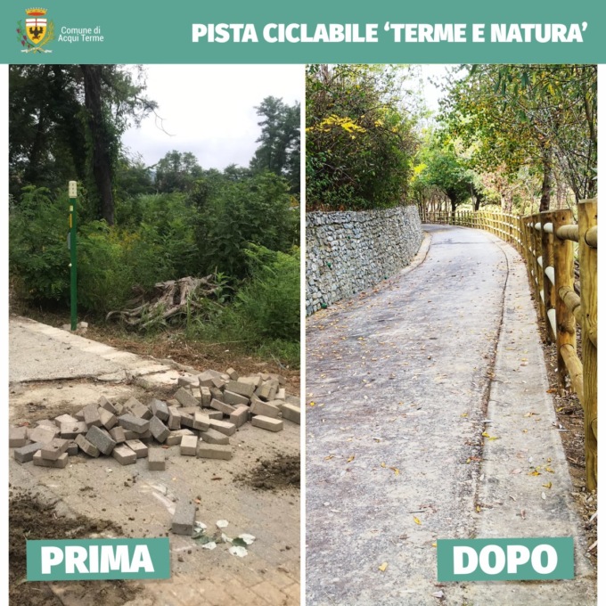 Acqui Terme, conclusi i lavori della pista ciclabile