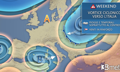 Meteo: maltempo e venti forti in parte dell’Italia nel weekend