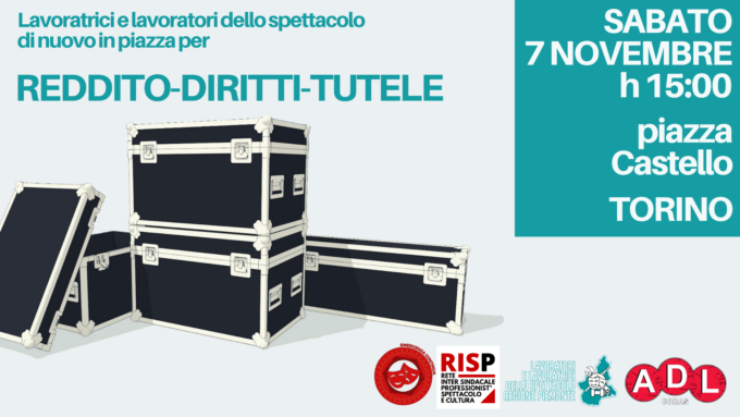Lavoratori dello spettacolo ancora in piazza il 7 novembre