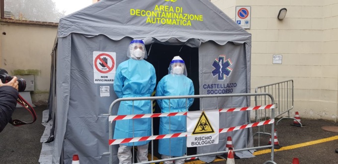 Castellazzo Soccorso: al Cristo punto di decontaminazione automatizzato