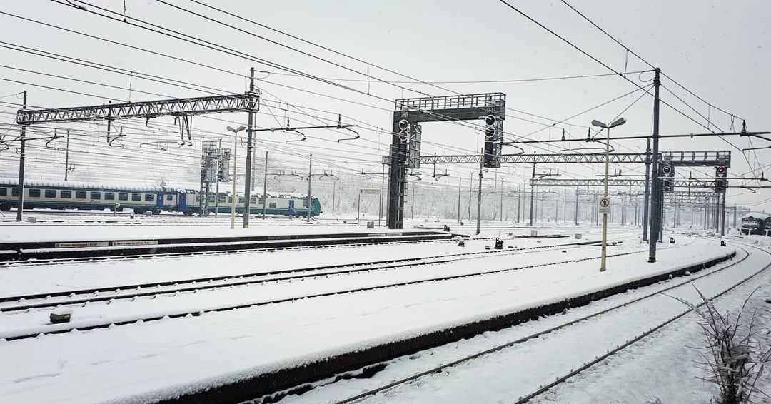 Emergenza neve: ecco tutti i treni cancellati nell’Alessandrino