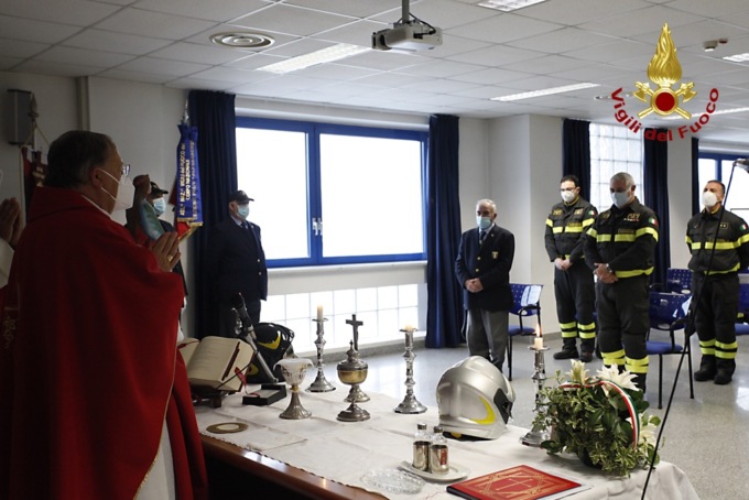 Alessandria, Vigili del Fuoco: celebrata Santa Barbara