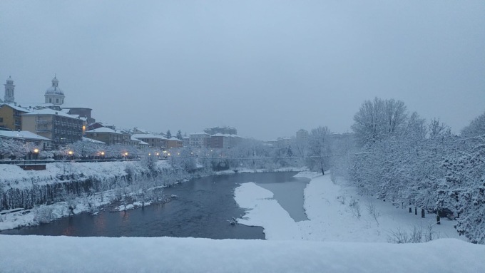 Neve in provincia di Alessandria: le foto