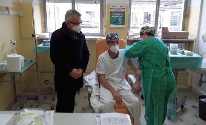 Ospedale Alessandria: le prime vaccinazioni contro il Covid-19