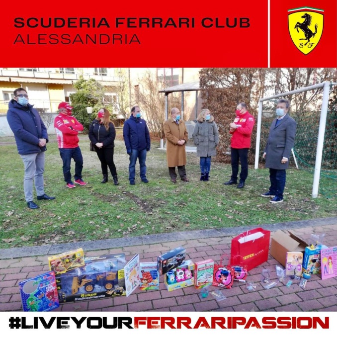 Alessandria: Ferrari Club dona giocattoli al Cissaca