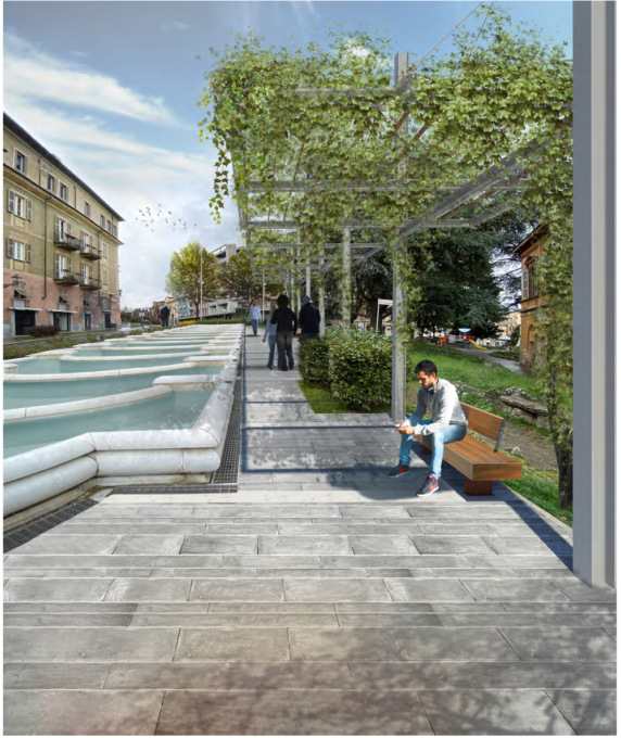 Acqui Terme, piazza Italia: le prime immagini della sua riqualificazione