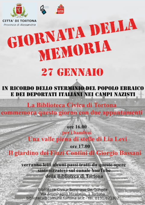 Tortona, le iniziative del Comune per la Giornata della Memoria 2021