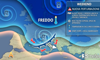 Giorni della Merla con pioggia, vento e neve